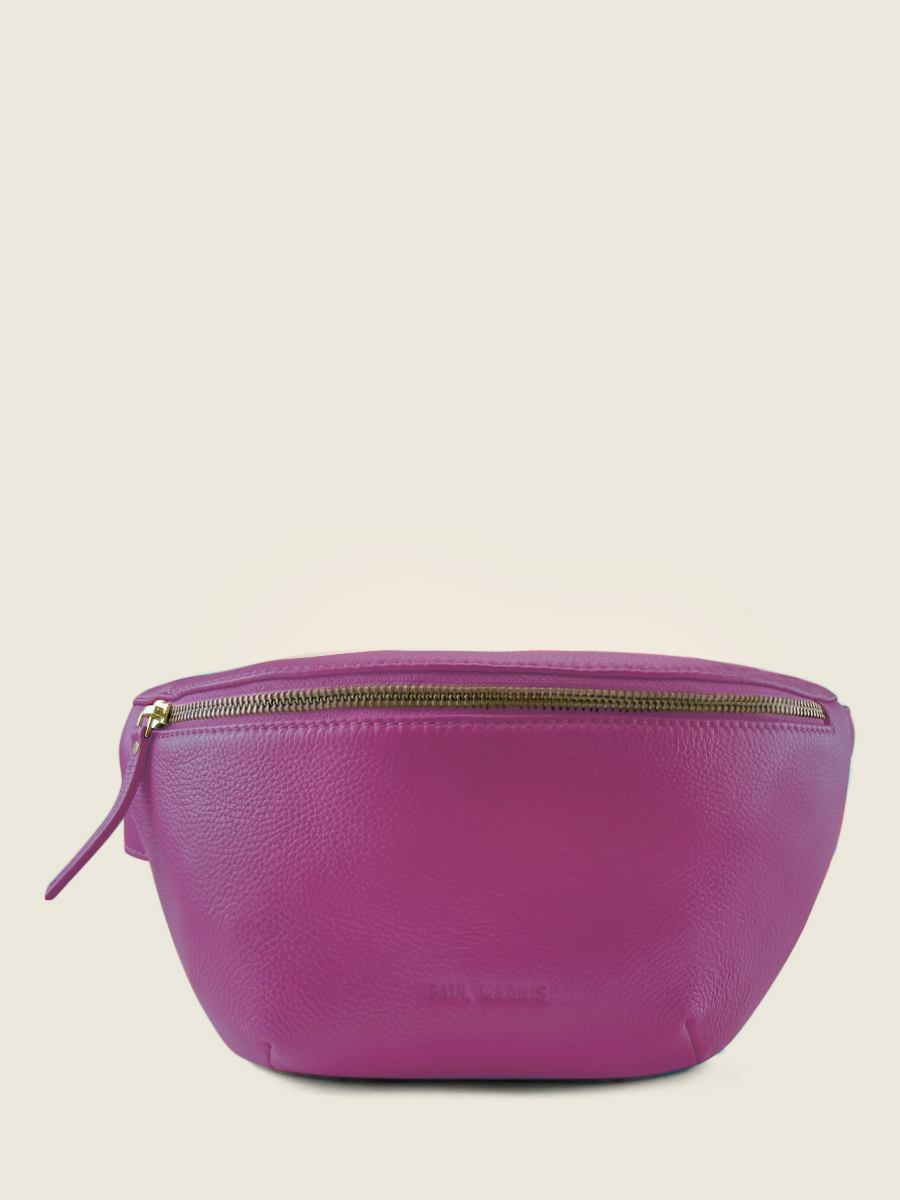 Purple leather fanny pack outlet