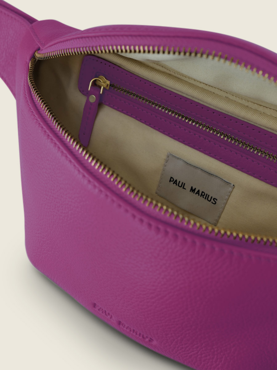 Purple leather fanny pack hotsell