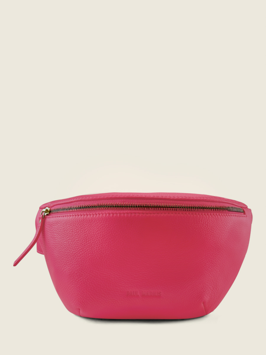 Pink leather fanny pack new arrivals