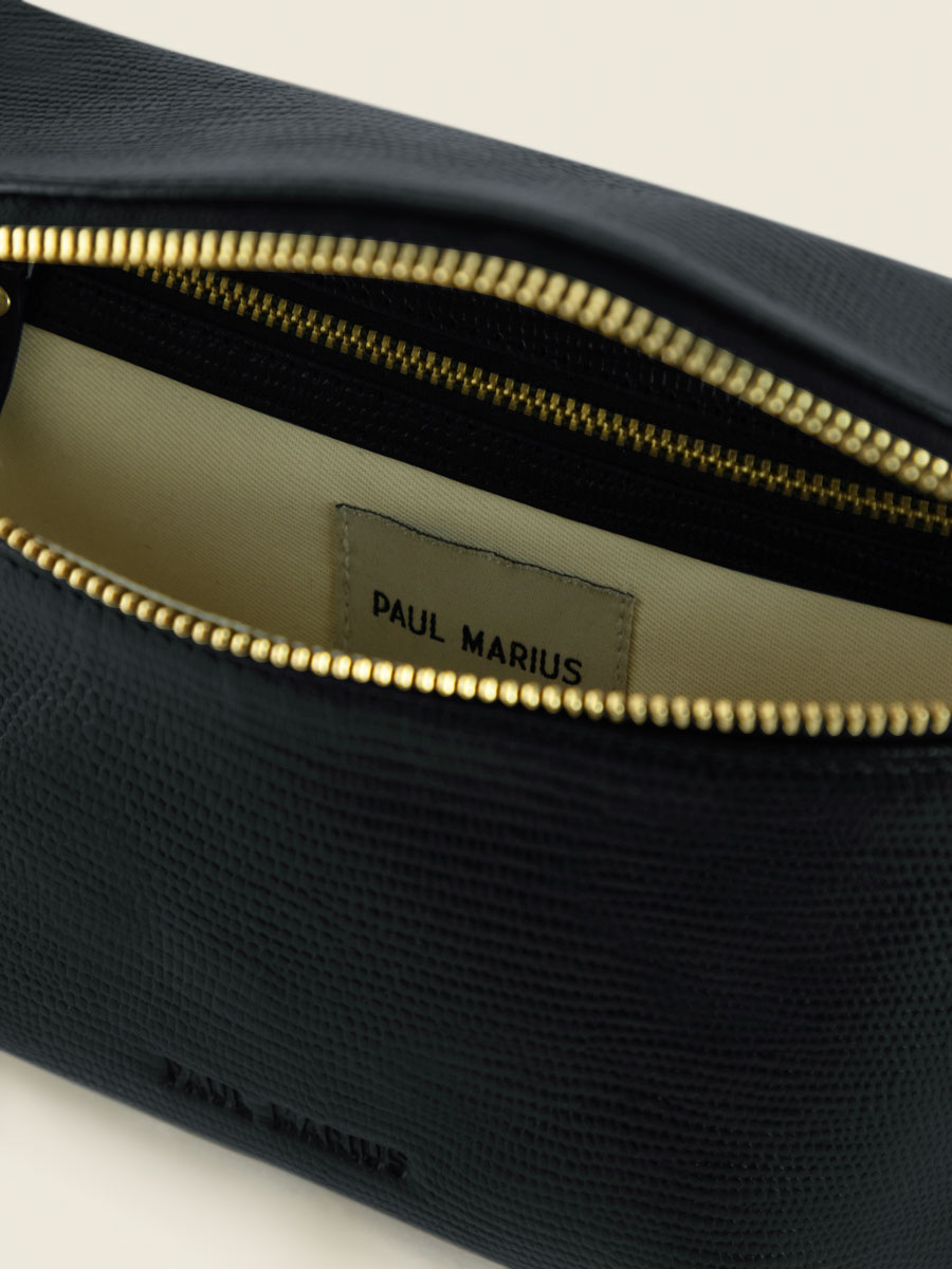 jet-black-leather-fanny-pack-labanane-1960-paul-marius-inside-view-picture-m503-l-b