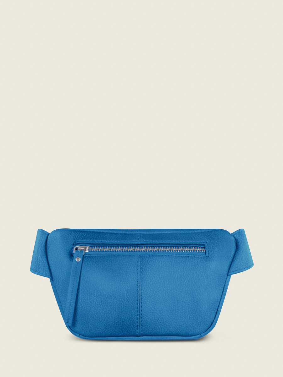 Blue Leather Fanny Pack for Women LaBanane XS Neon Blue PAUL MARIUS
