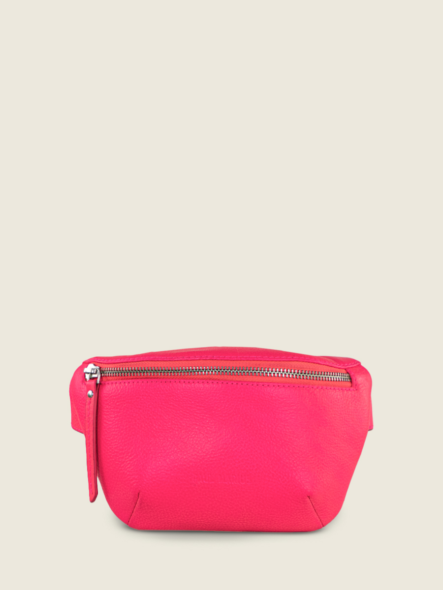 Pink Leather Fanny Pack for Women LaBanane XS Neon Pink PAUL MARIUS
