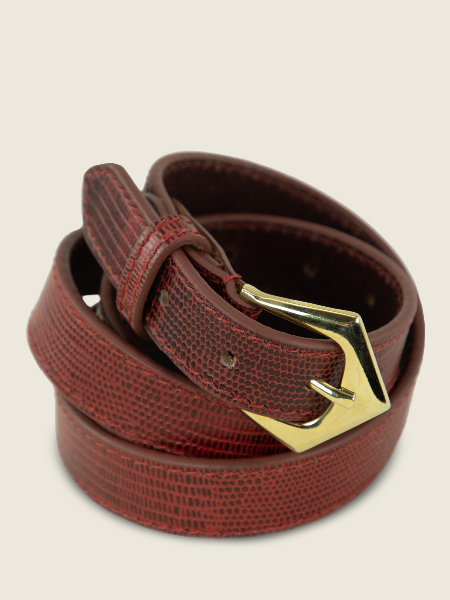 women-leather-belt-red-front-view-picture-laceinture-albane-1960-garnet-paul-marius-lb-l-r