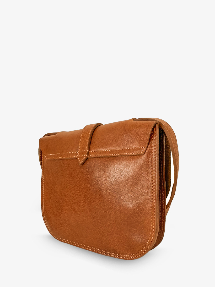 Brown Leather Crossbody Bag Women LaGibeci re Oiled Cognac PAUL MARIUS