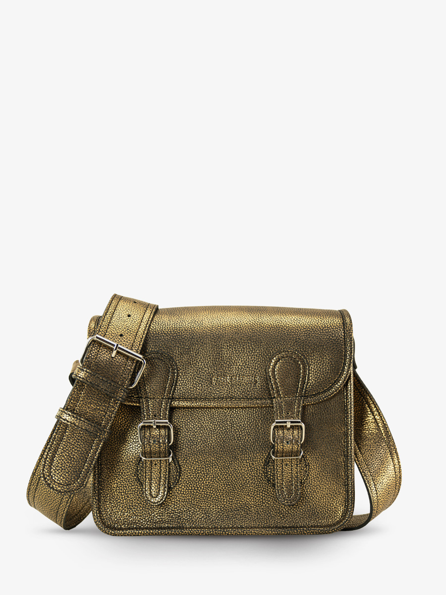 black-and-gold-leather-shoulder-bag-lasacoche-s-granite-paul-marius-front-view-picture-m02s10-gra-g-b