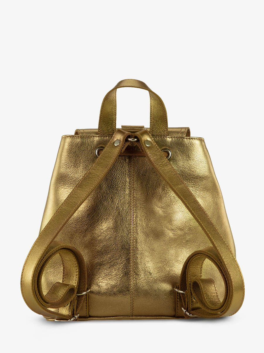 leather backpack for women Gold LeBaroudeur Bronze PAUL MARIUS