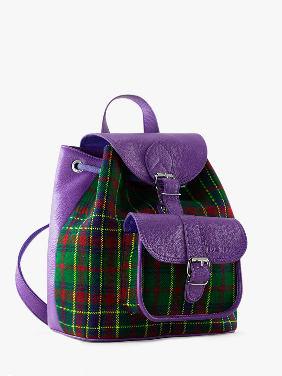 Checkered leather backpack online