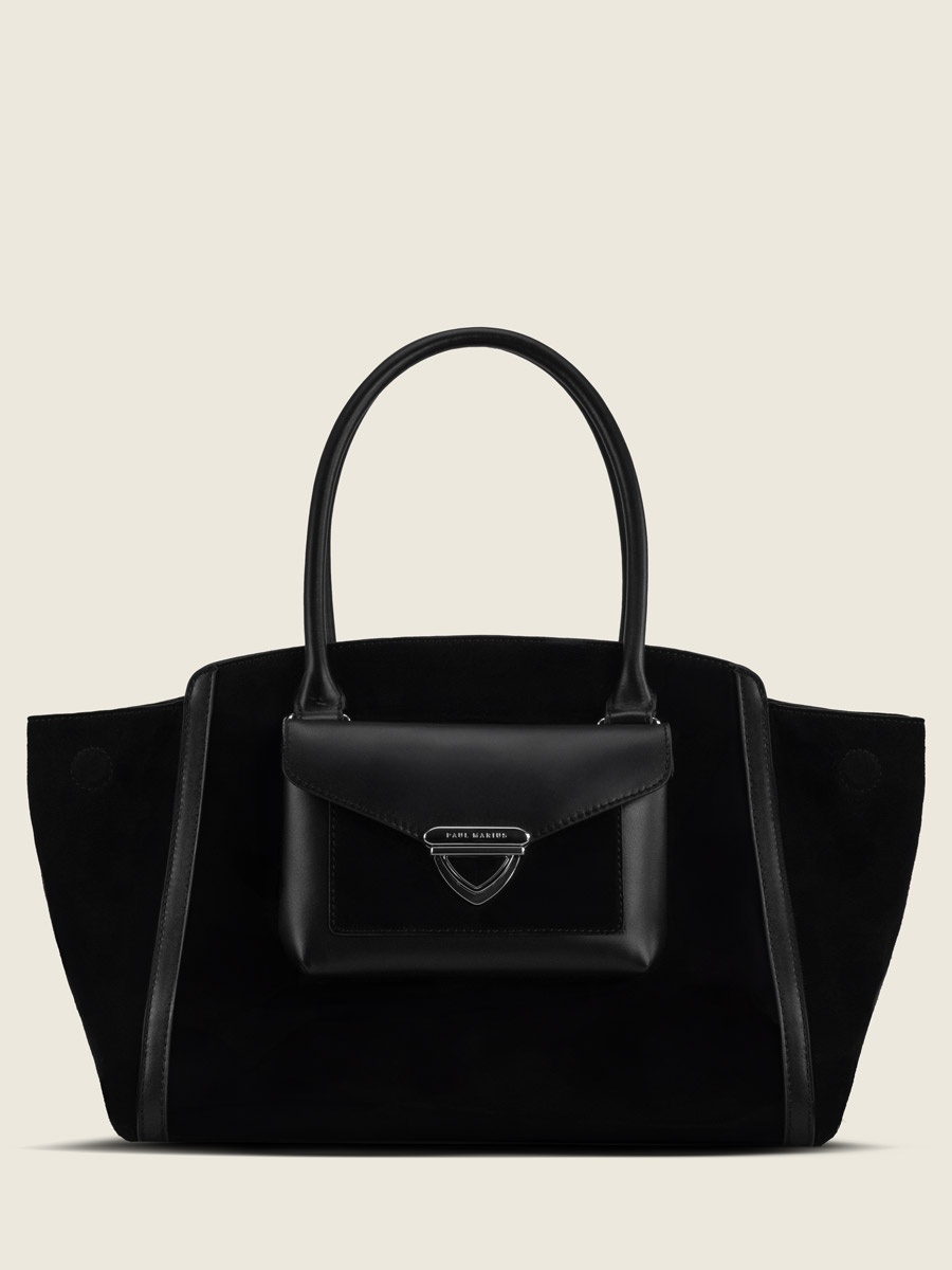tote-bag-leather-lecaprice-noir-velours-front-view-w64m-su-b