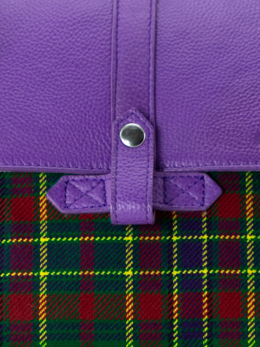 purple-tartan-leather-shoulder-bag-lecorneille-versus-paul-marius-focus-material-picture-w23-sco-gr-p