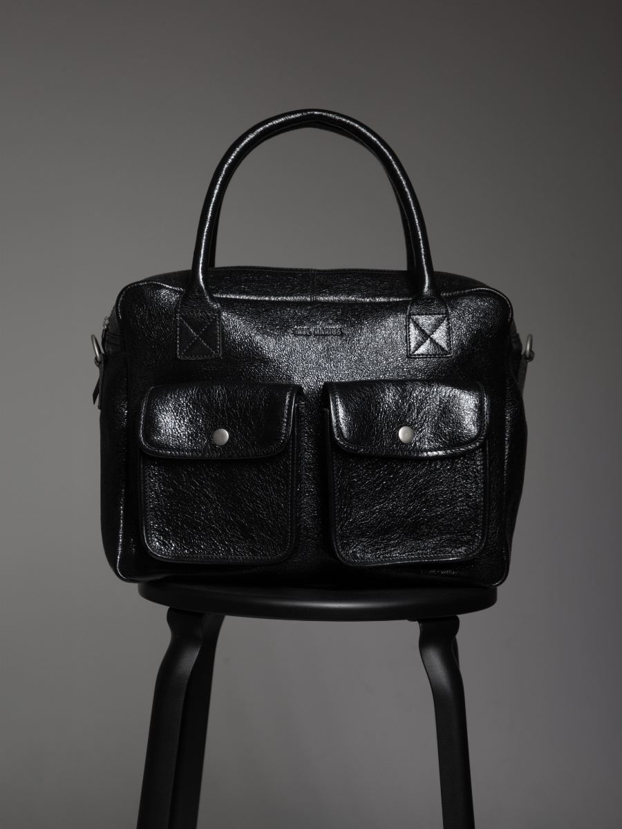 shimmering-black-leather-handbag-ledandy-eclipse-paul-marius-front-view-picture-w04-m-b