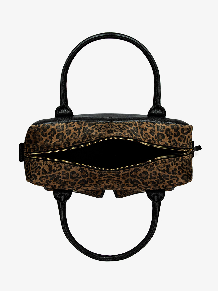 Black and leopard print handbag outlet