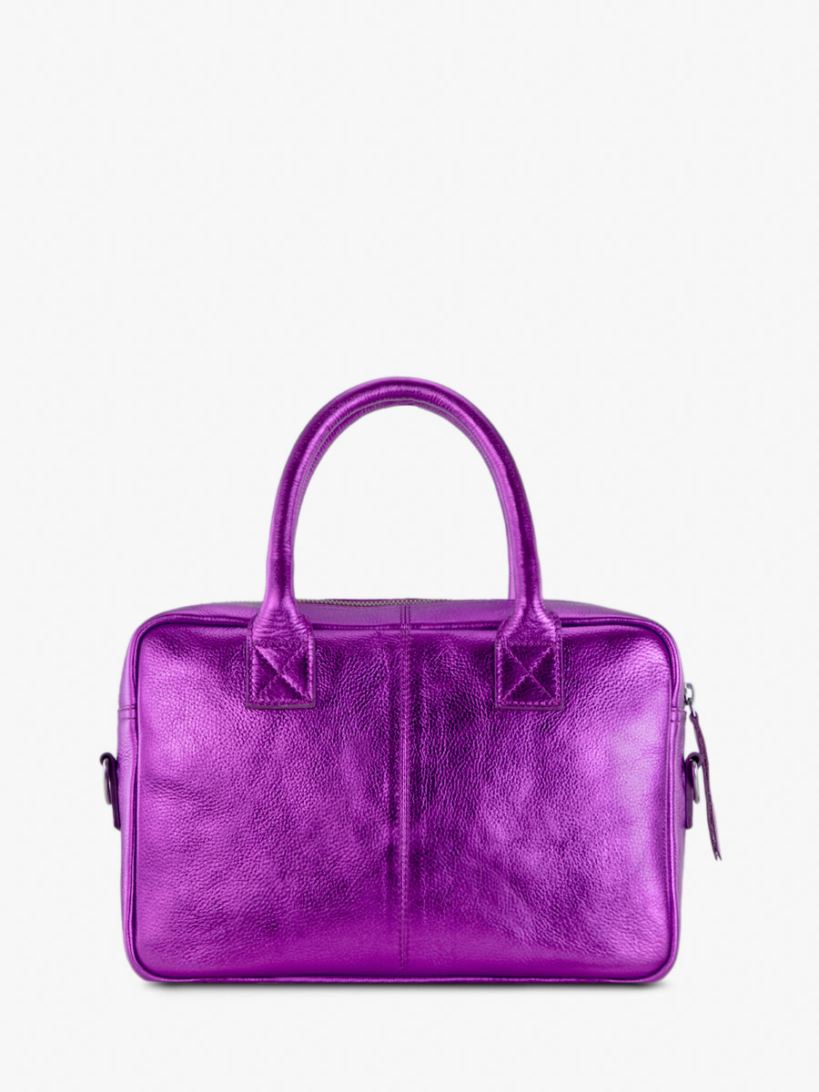 Purple leather handbags for sale deals
