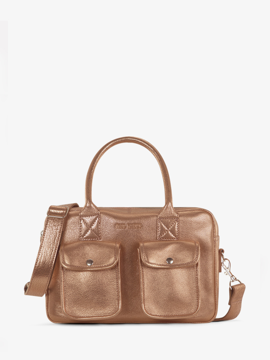 Pink Gold Leather Handbag for Women LeDandy S Rose Gold PAUL MARIUS