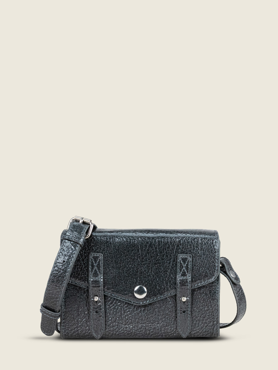lemini-indispensable-steel-star-leather-shoulder-bag-front-view-w08s-st-gm