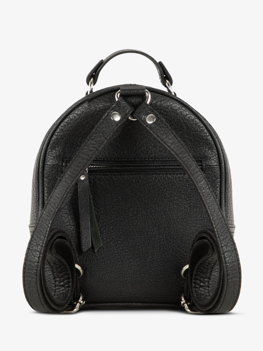 Small Leather Backpack Black for Women LeMini Intrepide Black PAUL MARIUS