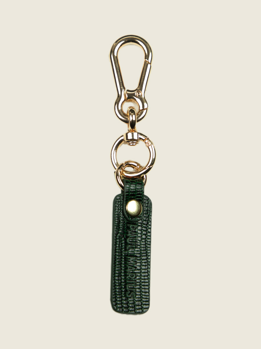 green-leather-key-ring-leporte-cle-breloque-1960-malachite-paul-marius-campaign-picture-lkc-logo-l-dg
