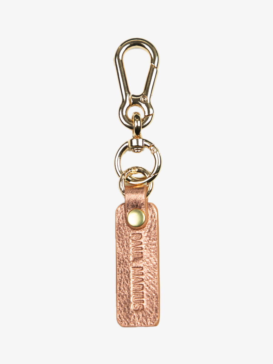 LePorte cle Breloque Rose Gold key ring rose gold leather PAUL MARIUS