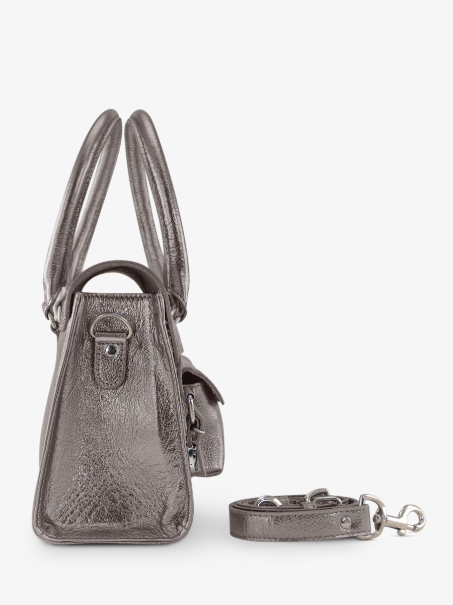 silver-leather-handbag-lerive-gauche-s-steel-paul-marius-side-view-picture-w01s-gm