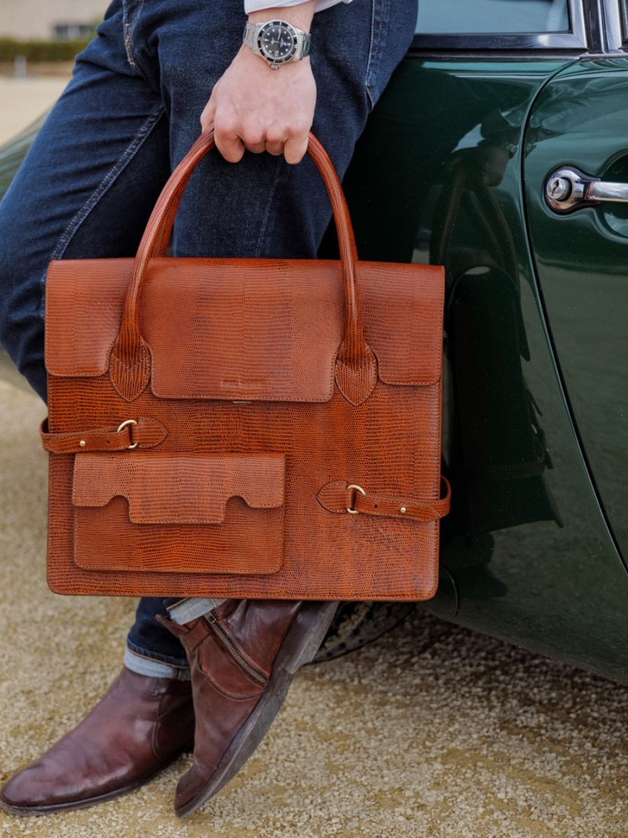 brown-leather-bag-lesecretaire-1960-paul-marius-front-view-picture-w47-l-l