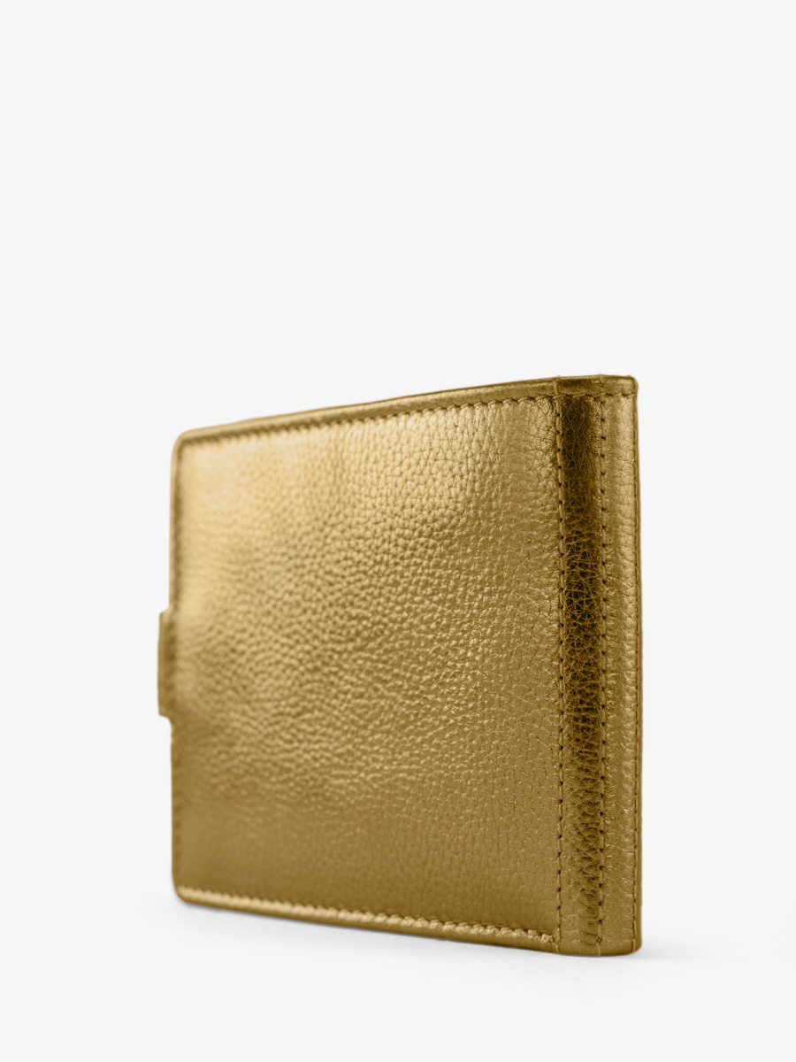 gold-leather-wallet-leportefeuille-louise-bronze-paul-marius-side-view-picture-m30-og