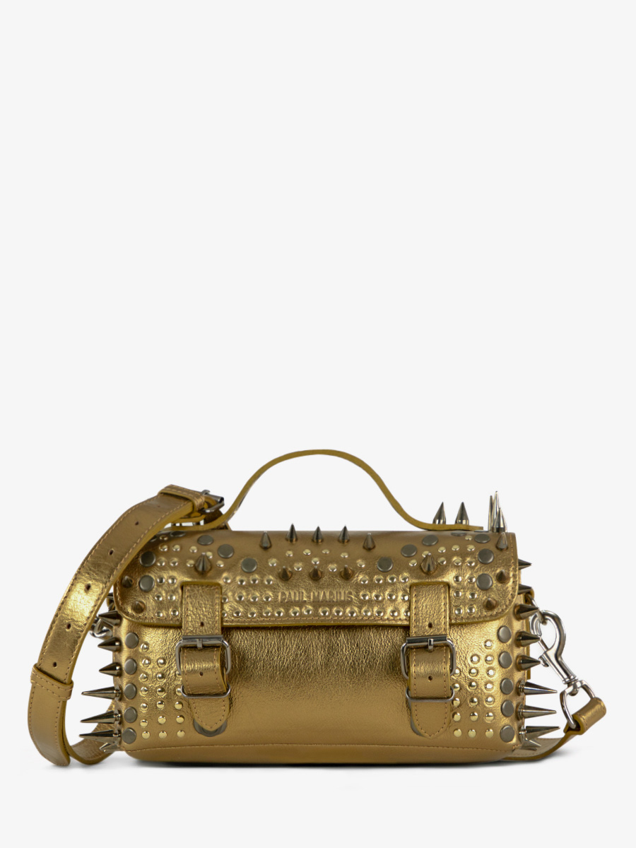 gold-leather-shoulder-bag-lartisane-edition-noire-opus-paul-marius-front-view-picture-p02-bed-op4-og