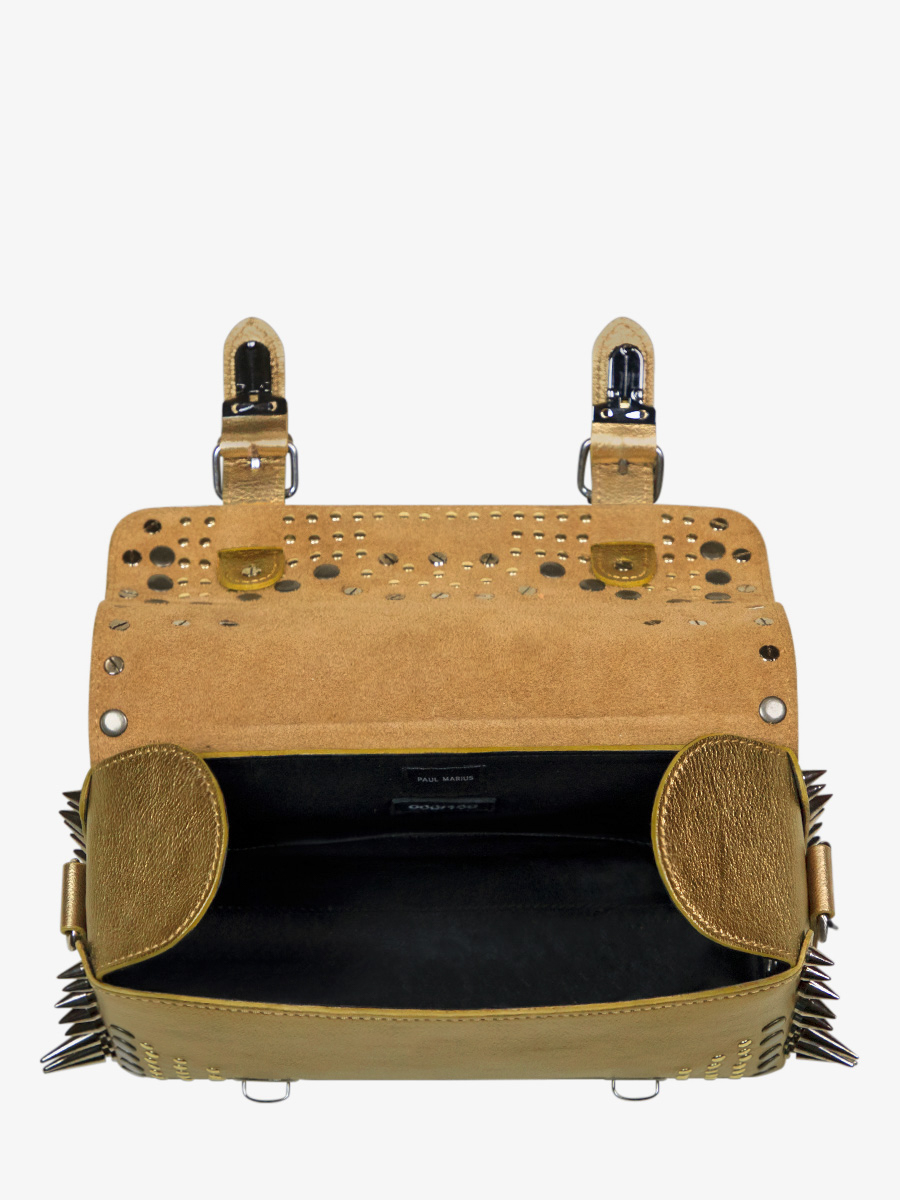 gold-leather-shoulder-bag-lartisane-edition-noire-opus-paul-marius-front-view-picture-p02-bed-op4-og