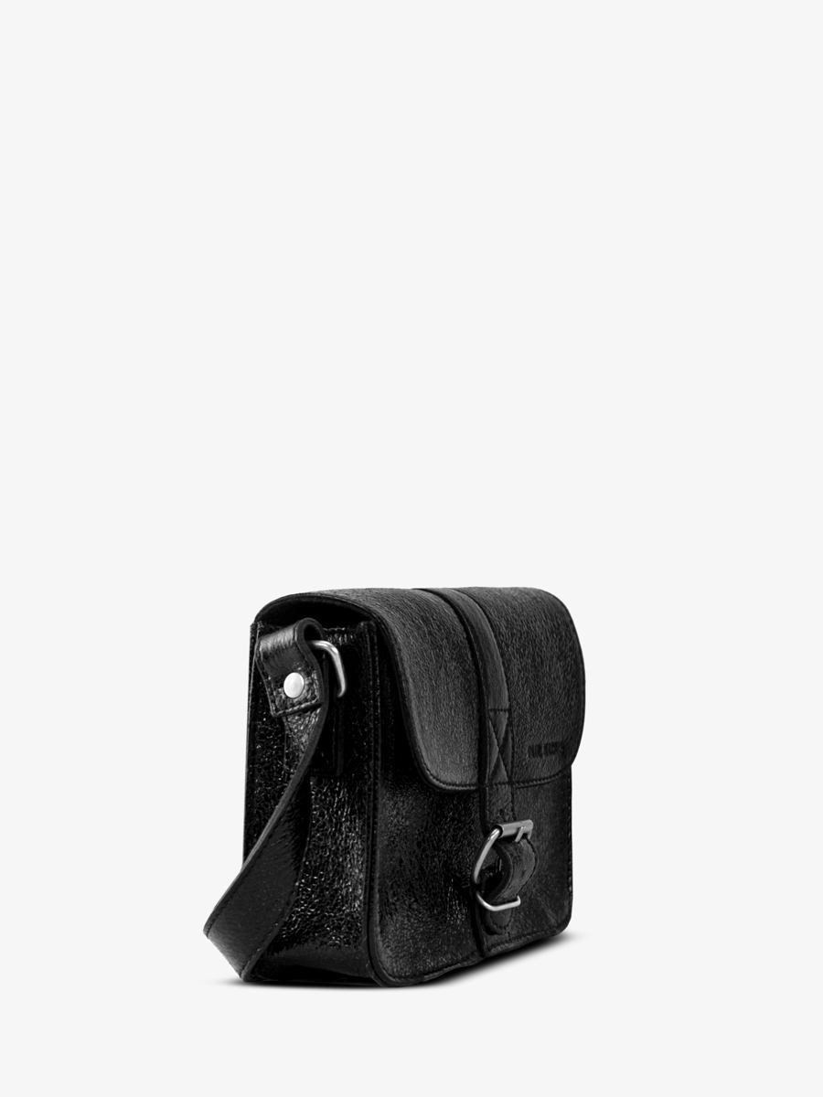 shimmering-black-leather-mini-shoulder-bag-lessentiel-eclipse-side-view-m21-m-b