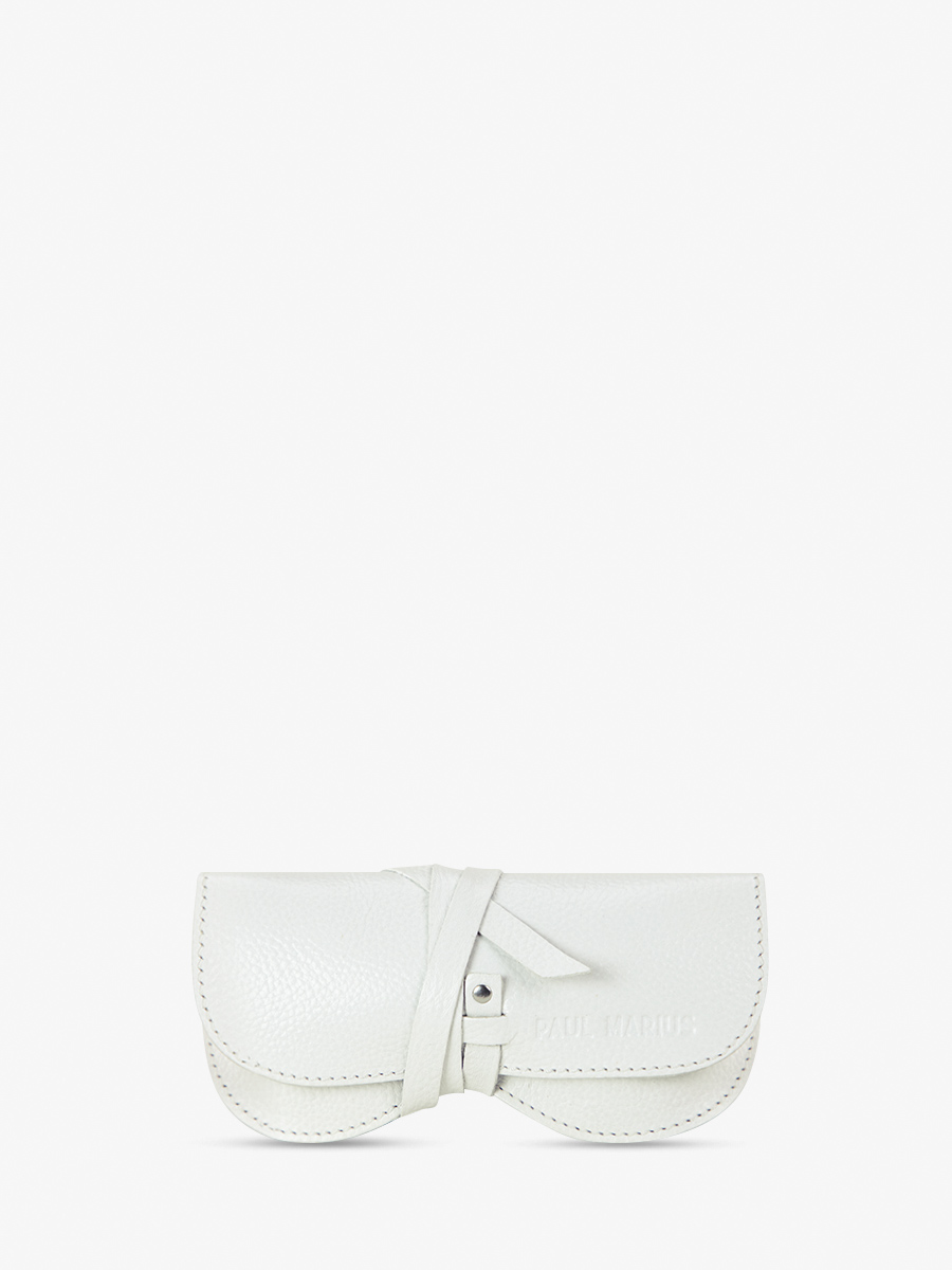 leather-glasses-case-for-women-white-front-view-picture-letui-a-lunettes-vedette-paul-marius-m49-w
