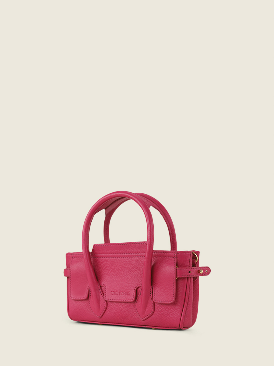 pink-leather-mini-handbag-madeleine-xs-sorbet-raspberry-paul-marius-side-view-picture-w31xs-sb-pi