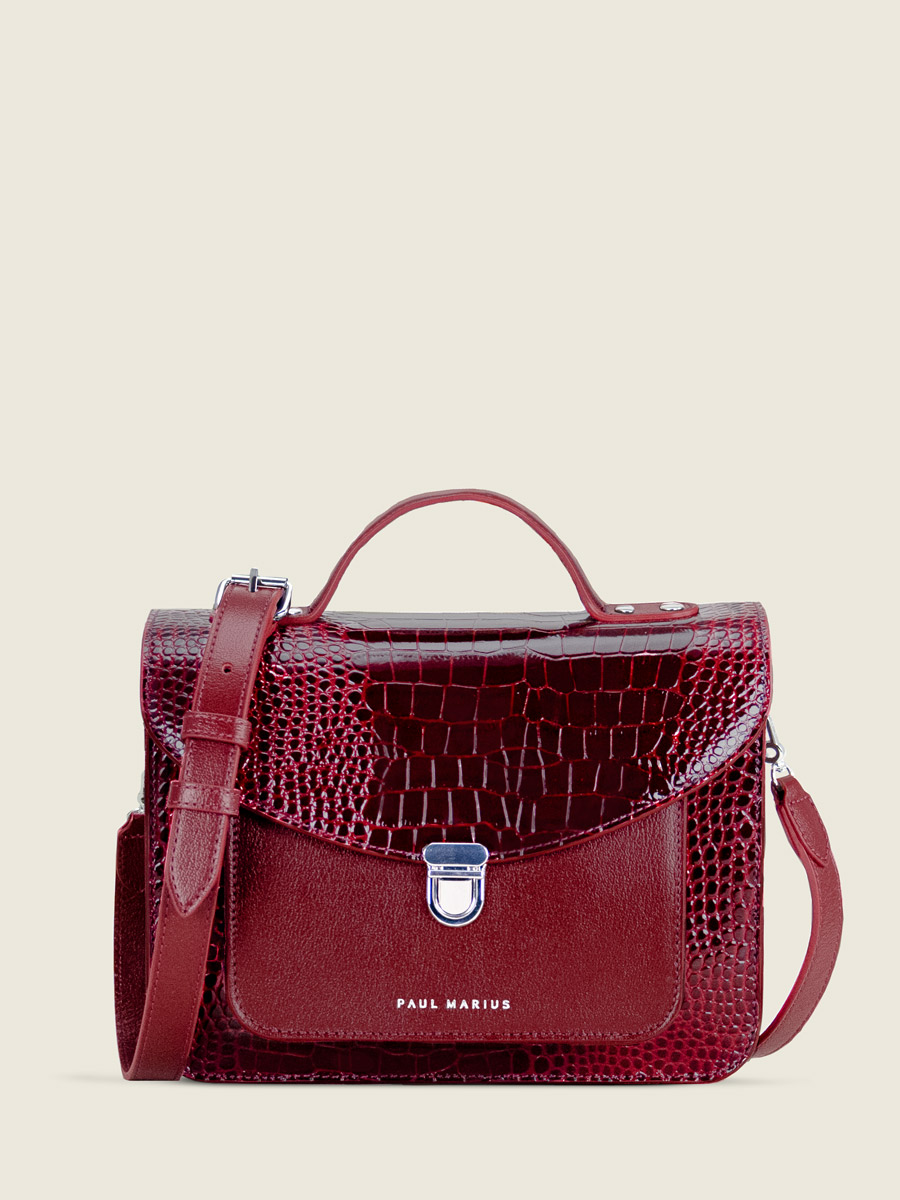 mademoiselle-george-handbag-leather-burgundy-patent-front-view-w05-cr-ver-br