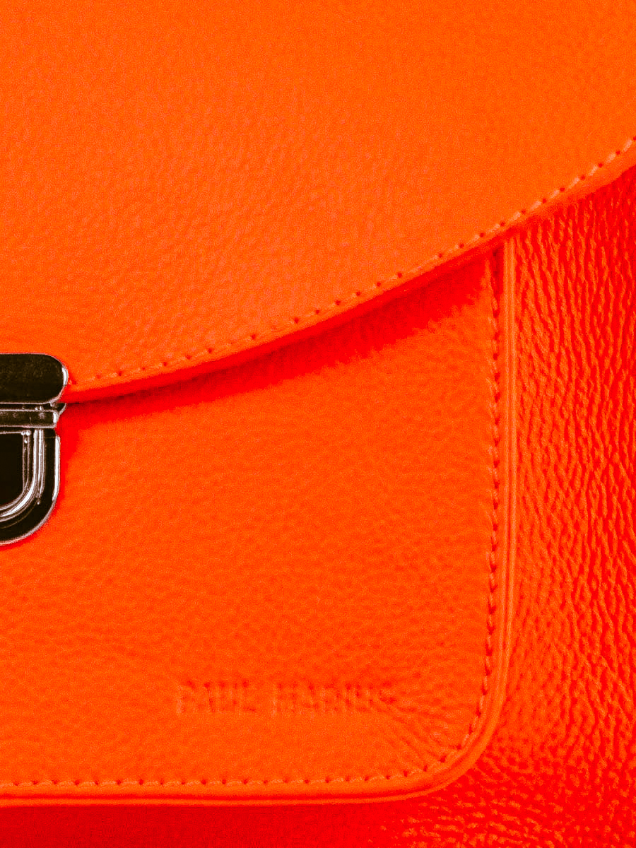 orange-leather-handbag-mademoiselle-george-neon-paul-marius-focus-material-view-picture-w05-ne-o