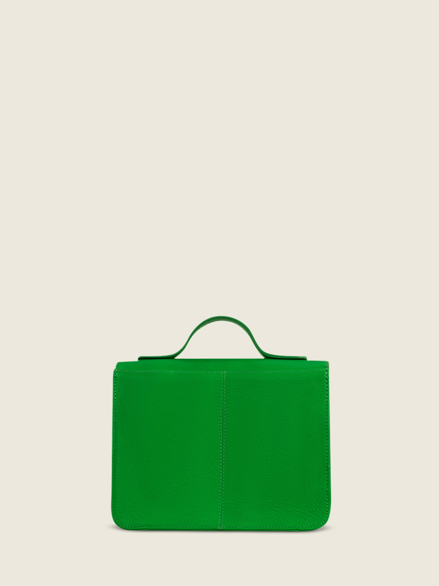 Green Leather Handbag for Women Mademoiselle George Neon Green PAUL MARIUS