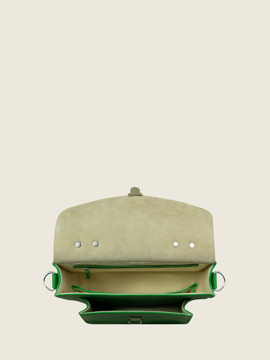 green-leather-handbag-mademoiselle-george-neon-paul-marius-strap-view-picture-w05-ne-gr