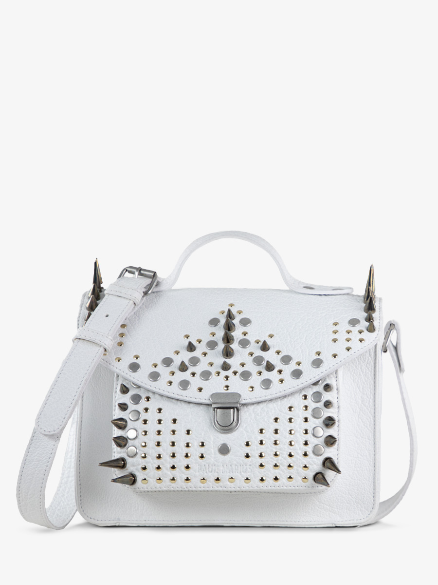 white-leather-cross-body-bag-mademoiselle-george-edition-noire-opus-paul-marius-front-view-picture-w05-bed-op4-w
