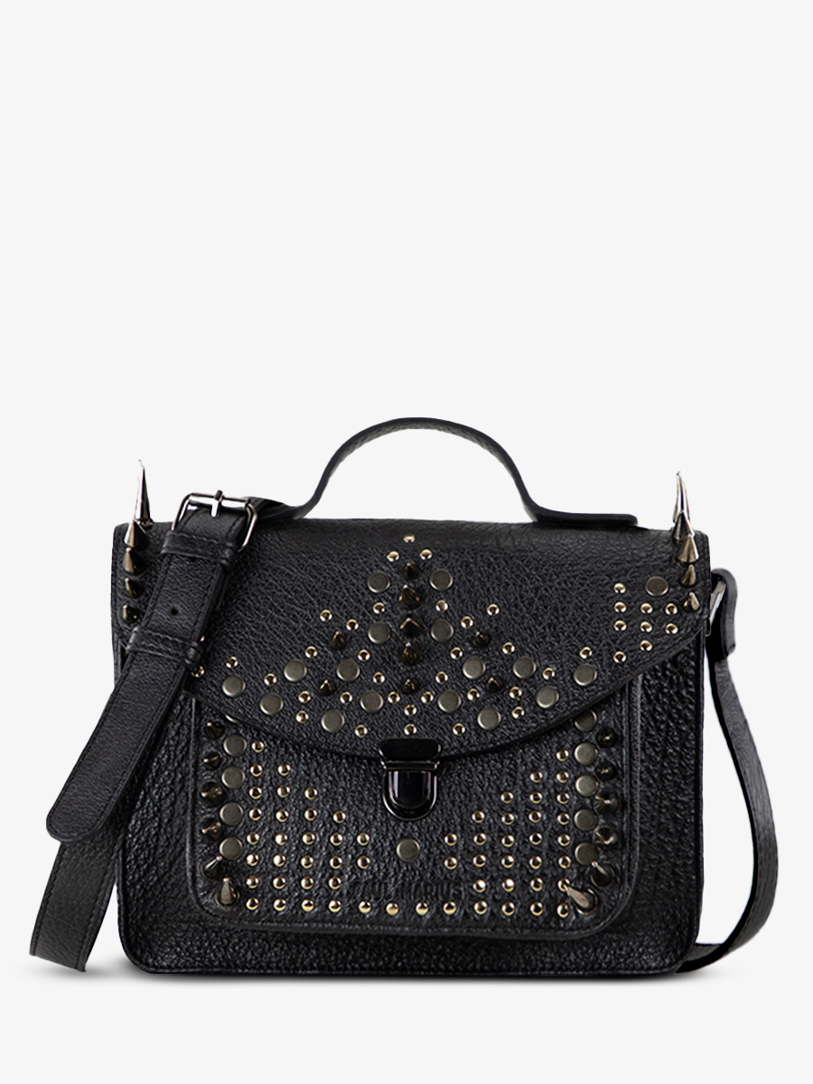 Black Leather Handbag for Women Mademoiselle George XS Edition Noire OPUS IV PAUL MARIUS