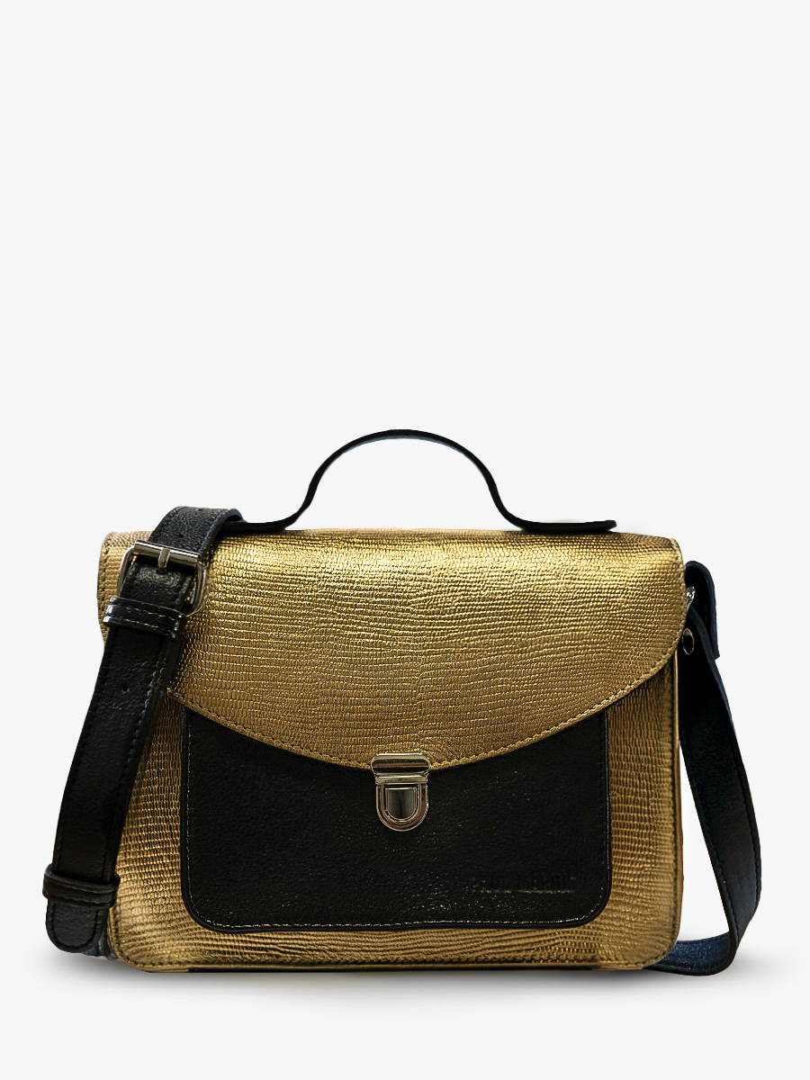 gold-and-black-leather-handbag-mademoiselle-george-black-gold-paul-marius-front-view-picture-w05-l-g-b