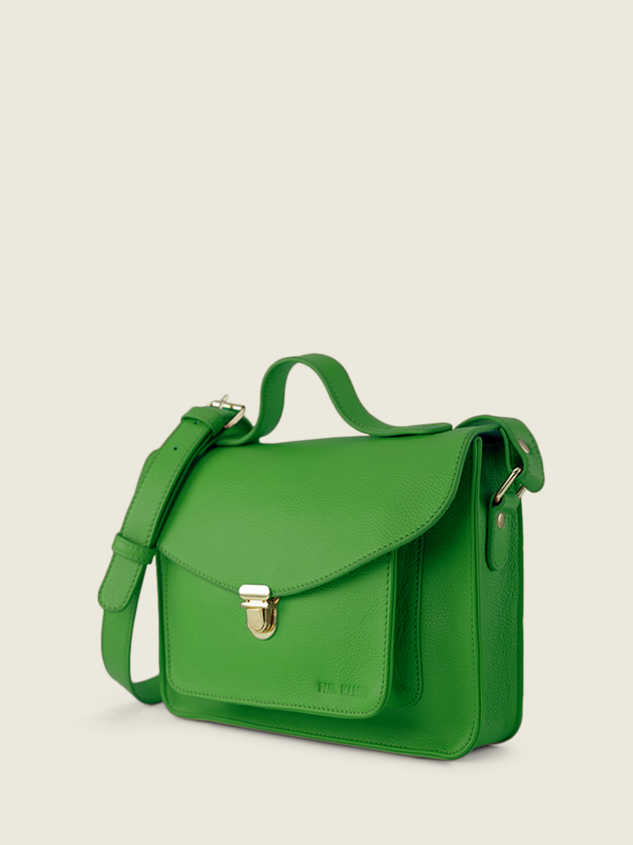 green-leather-cross-body-bag-mademoiselle-george-sorbet-kiwi-paul-marius-side-view-picture-w05-sb-gr