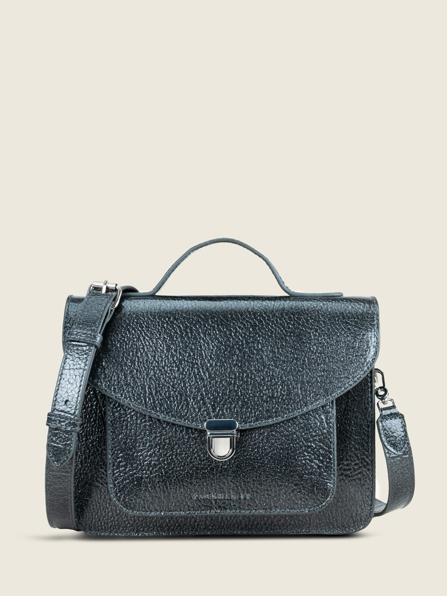 madame-george-leather-handag-steel-women-front-view-w05-st-gm