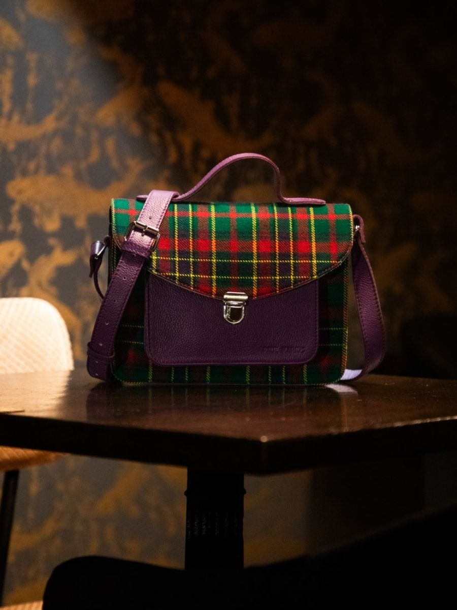 purple-tartan-leather-handbag-mademoiselle-george-versus-paul-marius-front-view-picture-w05-sco-gr-p