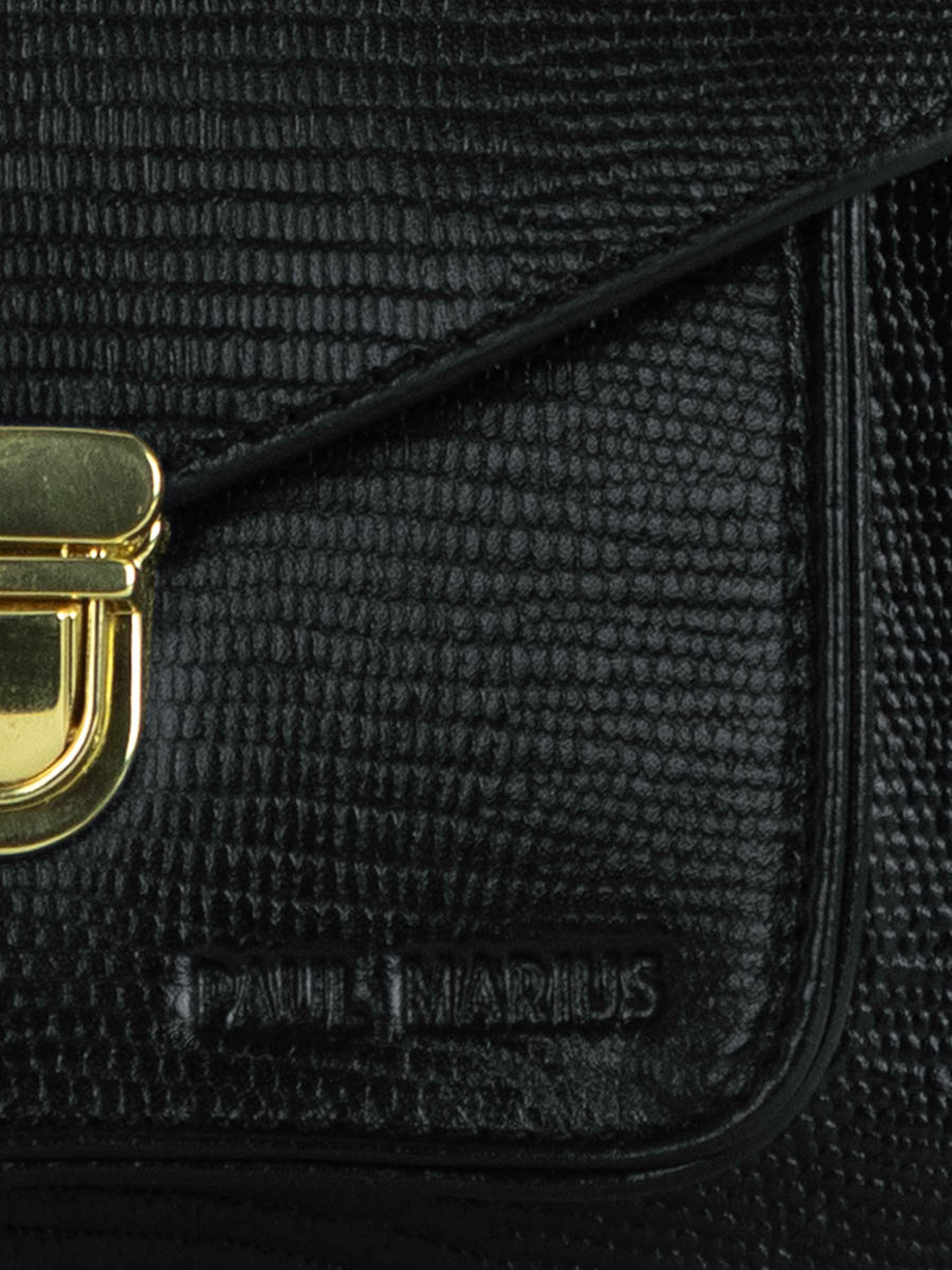 jet-black-leather-handbag-mademoiselle-george-xs-1960-paul-marius-focus-material-view-picture-w05xs-l-b