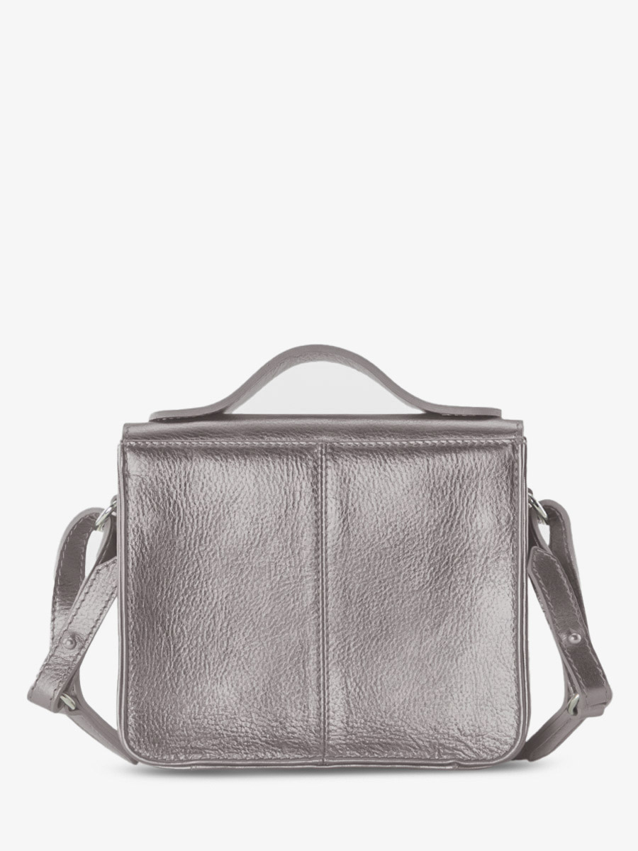 silver-leather-handbag-mademoiselle-george-xs-steel-paul-marius-back-view-picture-w05xs-gm