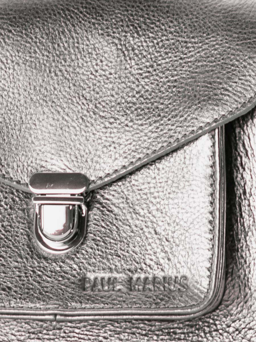 silver-leather-handbag-mademoiselle-george-xs-steel-paul-marius-focus-material-picture-w05xs-gm