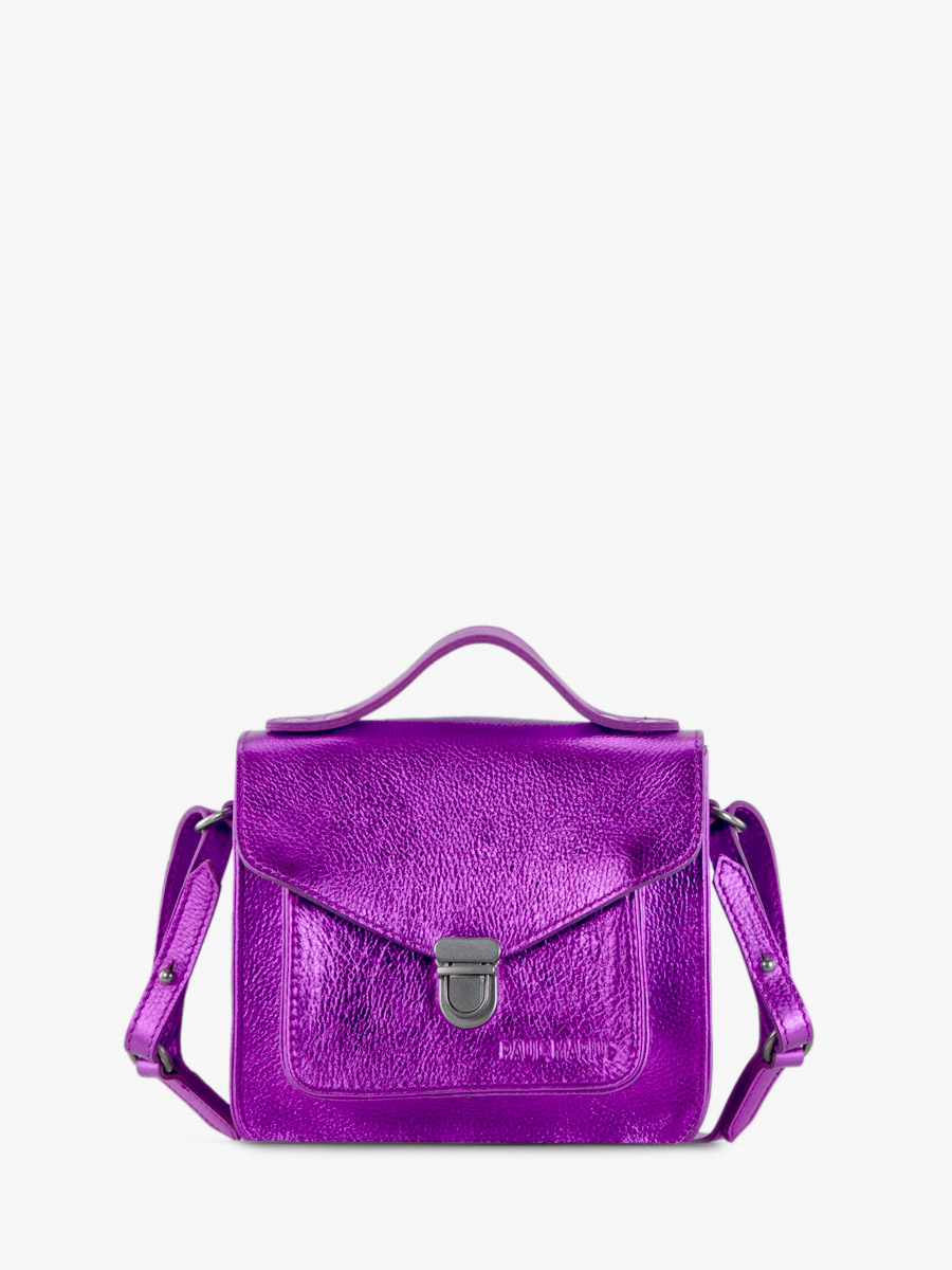purple-metallic-leather-handbag-mademoiselle-george-xs-bonbon-paul-marius-front-view-picture-w05xs-m-p
