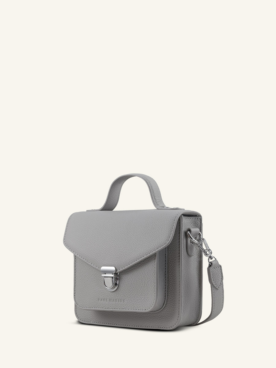 grey-leather-handbag-mademoiselle-george-xs-galet-paul-marius-side-view-w05xs-bm-gre