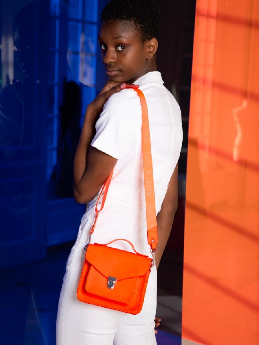 Neon orange mini bag deals