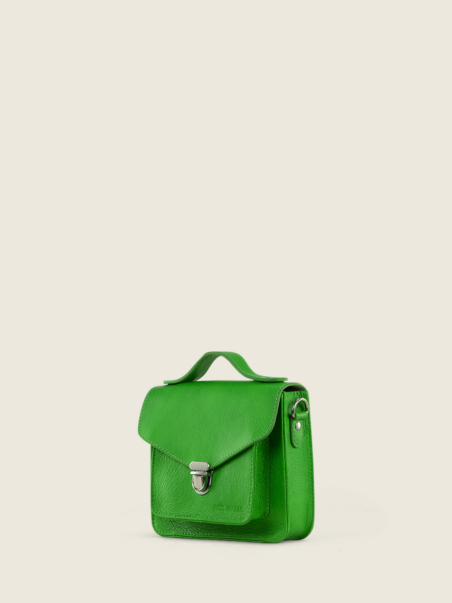 green-leather-mini-cross-body-bag-mademoiselle-george-xs-neon-paul-marius-side-view-picture-w05xs-ne-gr