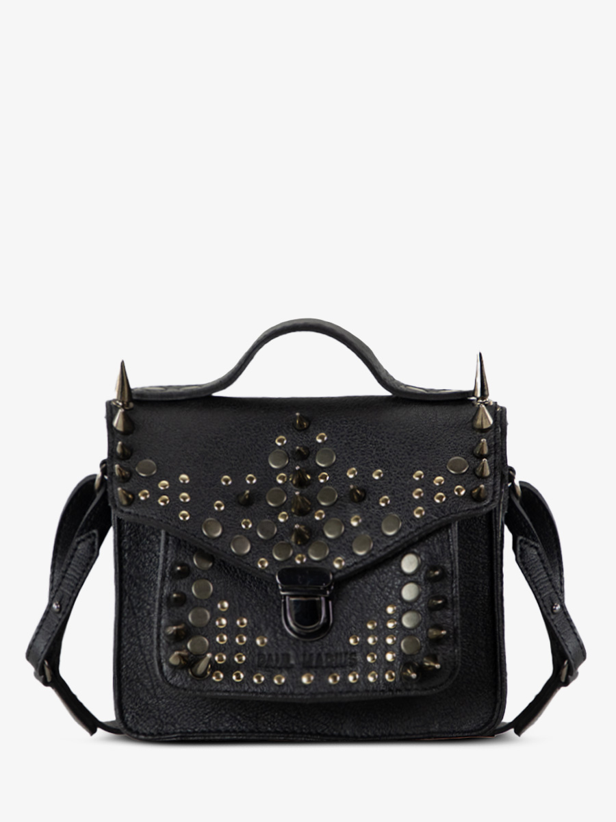 Mini Black Leather Handbag for Women Mademoiselle George XS Edition Noire OPUS IV PAUL MARIUS
