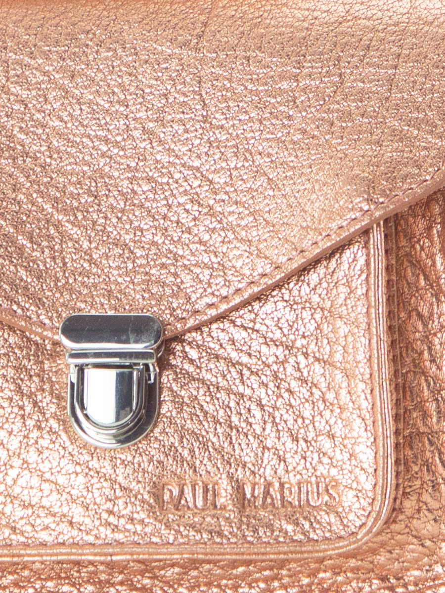 Rose gold leather handbag store