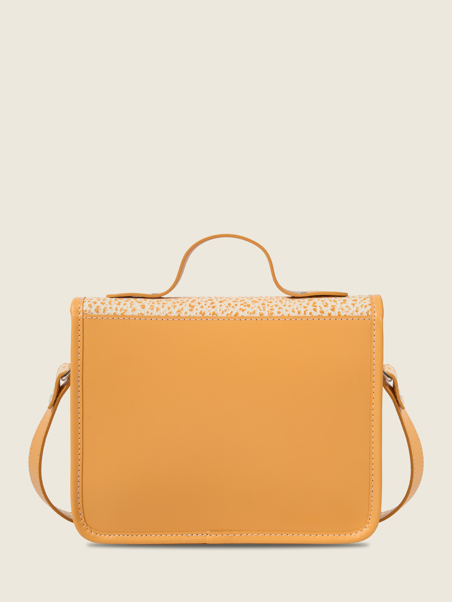 Orange leather handbag Mademoiselle George - Orangeade inside view