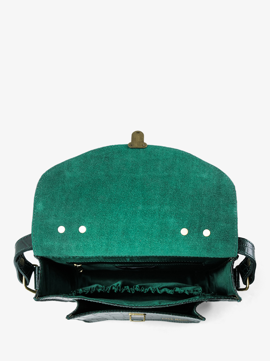 leather-crossbody-bag-for-woman-dark-green-interior-view-picture-mademoiselle-george-alligator-malachite-paul-marius-3760125357331 